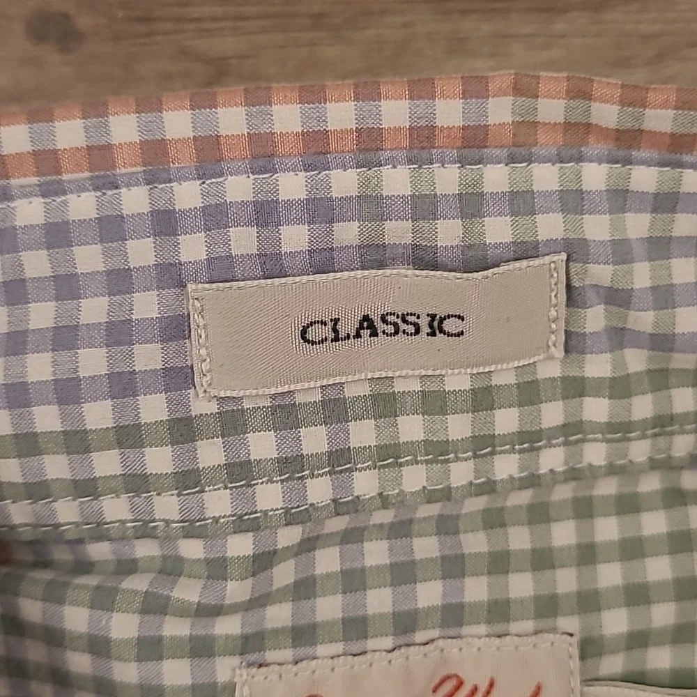 J CREW Secret Wash Multicolor Block Plaid Cotton Mens Sz M Long Sleeve Shirt NEW